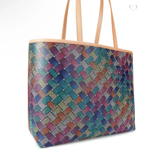 Kurt Geiger Multi Colored Camden Shopper Tote with Pouch & Dust Bag - Picture 3 of 7